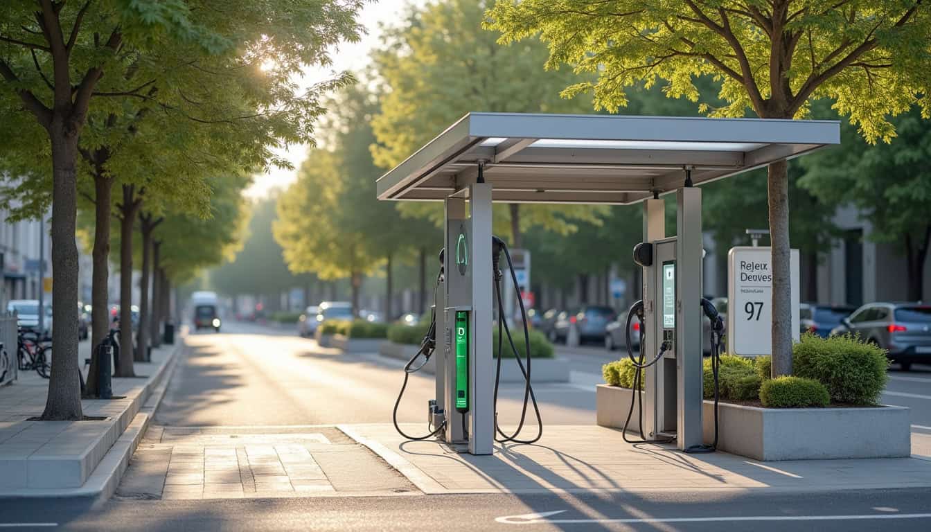 Borne de recharge publique SDE82 située 97 Rue de l'Occitanie à Labastide-Saint-Pierre