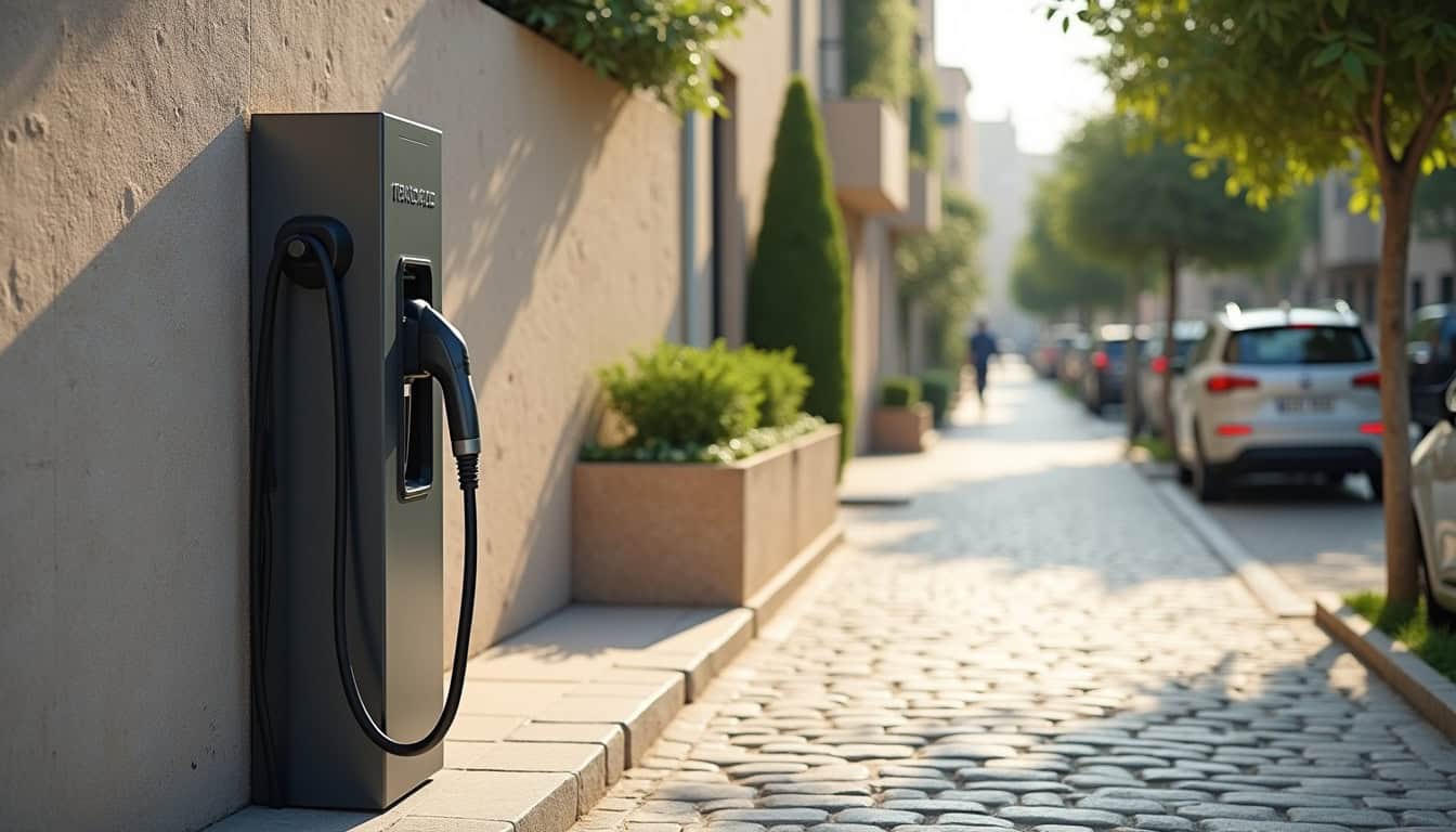 Borne de recharge publique située 4 Rue Étienne Chaignaud à Marsas