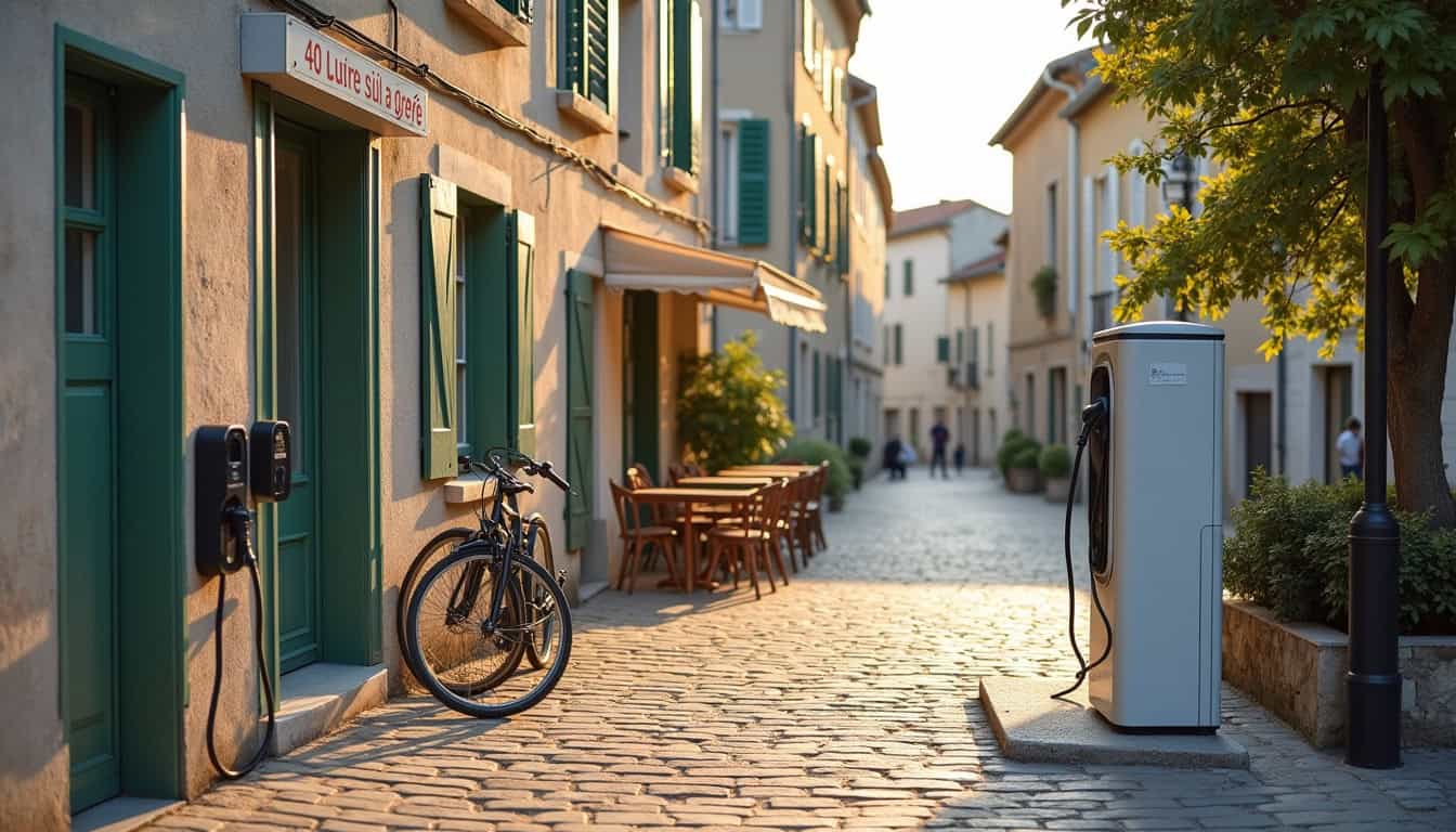Borne de recharge publique située 40 Rue de la Grève à Le Vivier-sur-Mer