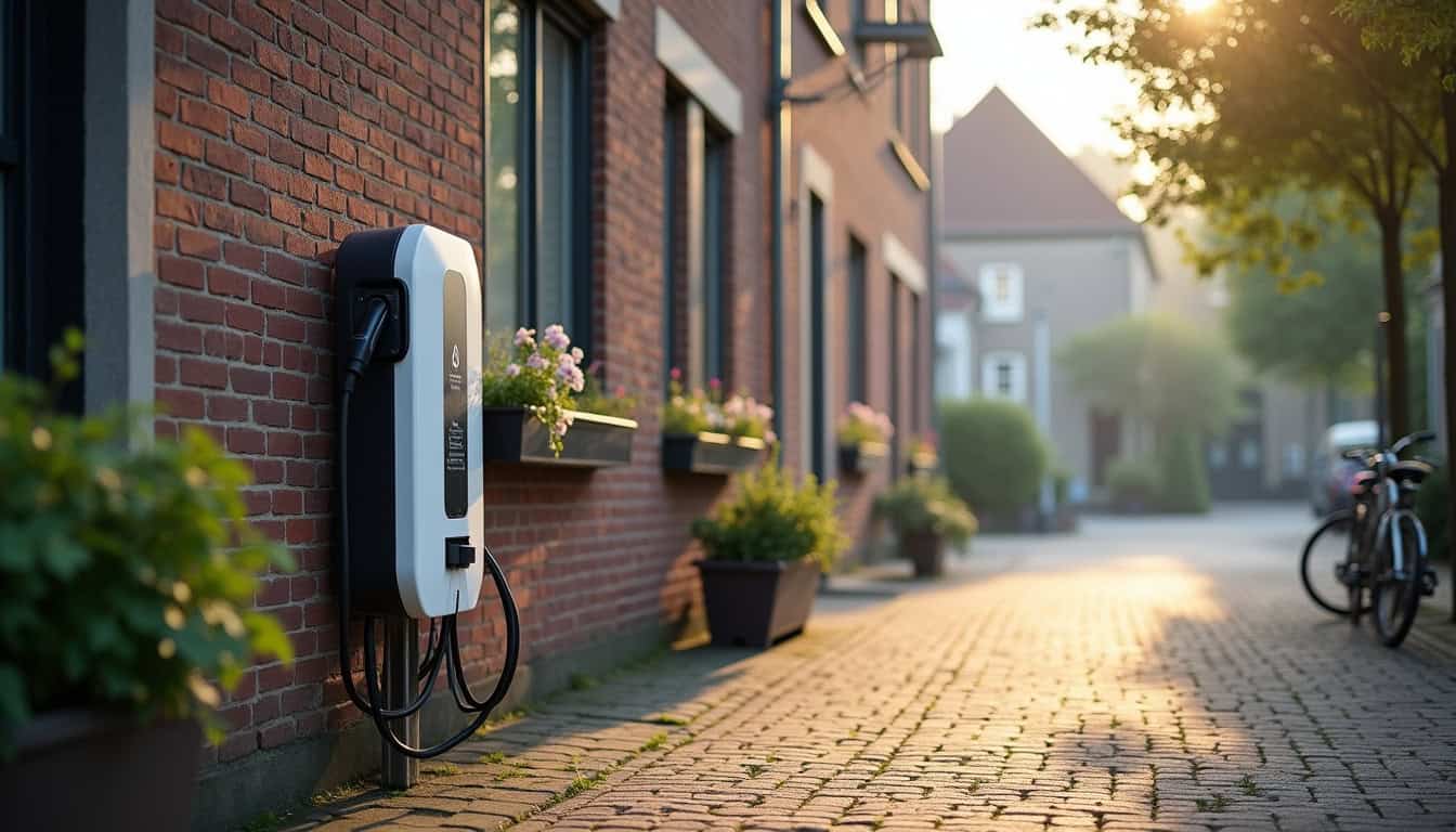Borne de recharge publique située 47 Rue de l'Église à Bollezeele