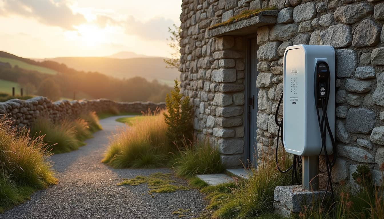 Borne de recharge publique située à Venelle du Four à Pain à Landrévarzec