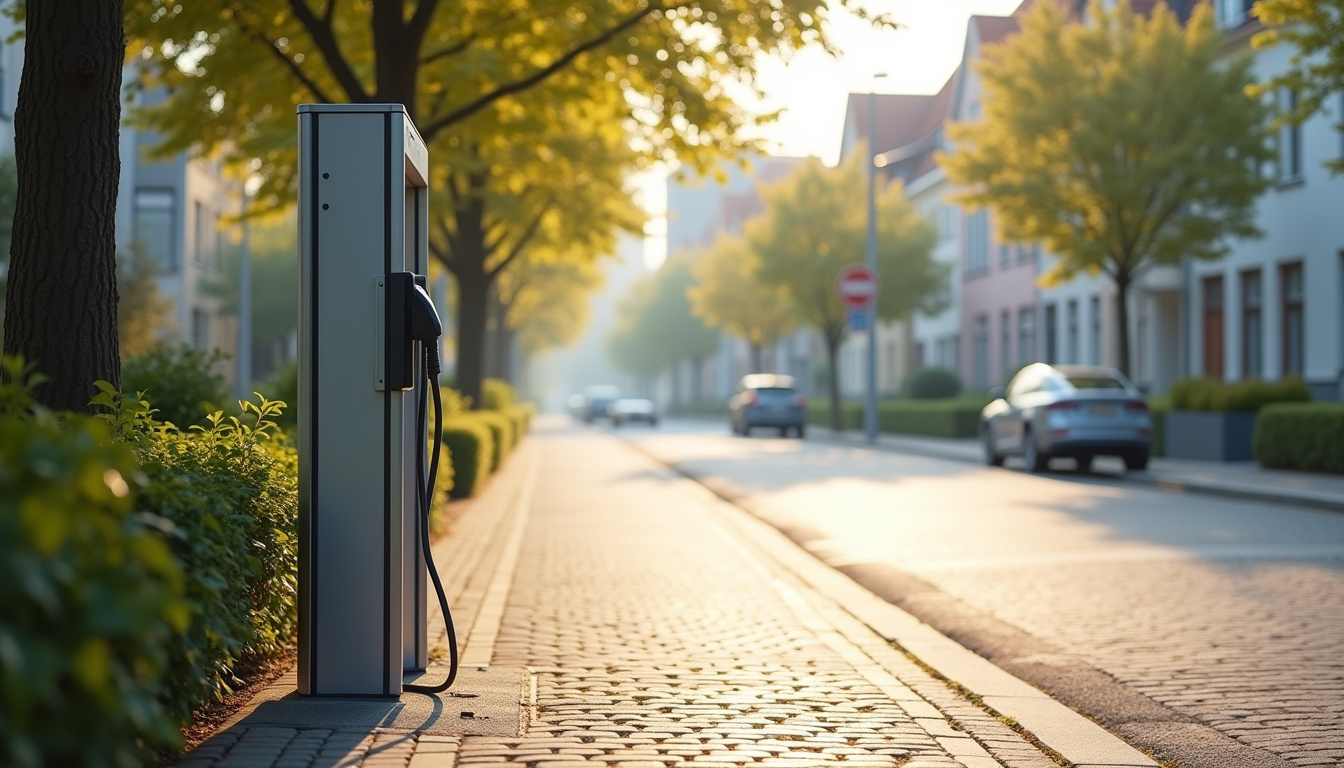 Borne de recharge publique située rue Victor Clairet à Varreddes
