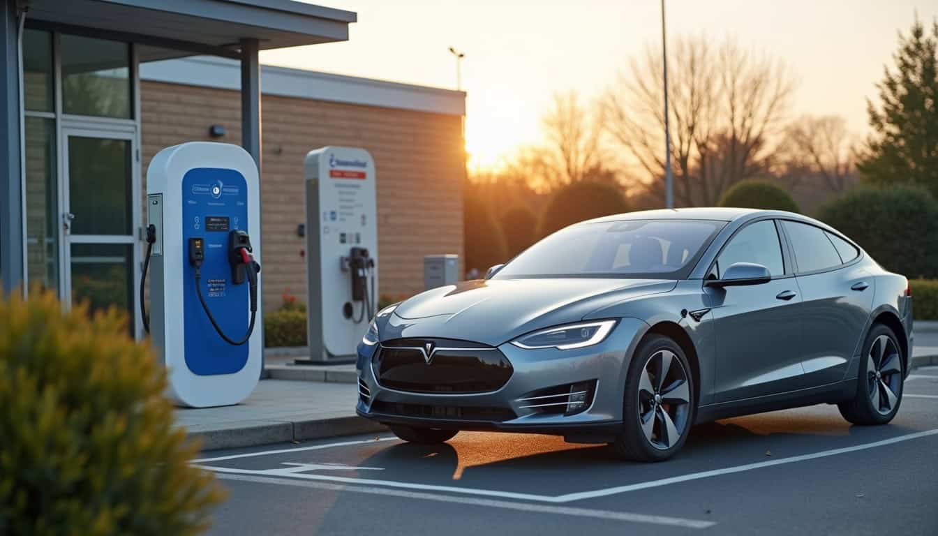 Borne de recharge rapide PowerDot à l'Intermarché de Rosières-près-Troyes