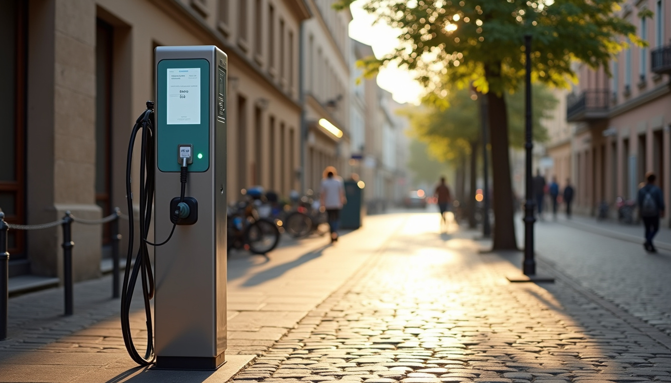 Bornes de recharge installées dans le centre-ville de Buxy, Rue du Pont
