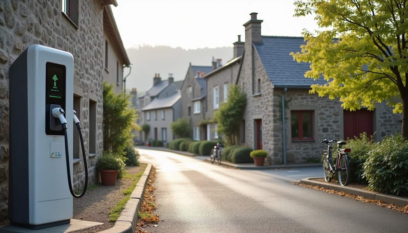 Bornes de recharge publiques à Miniac-Morvan sur la Rue de la Poste