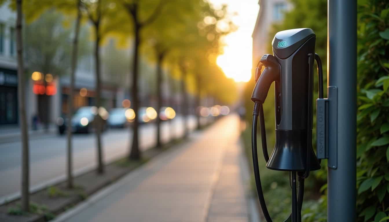 Bornes de recharge publiques situées sur le boulevard Godard à Le Bouscat