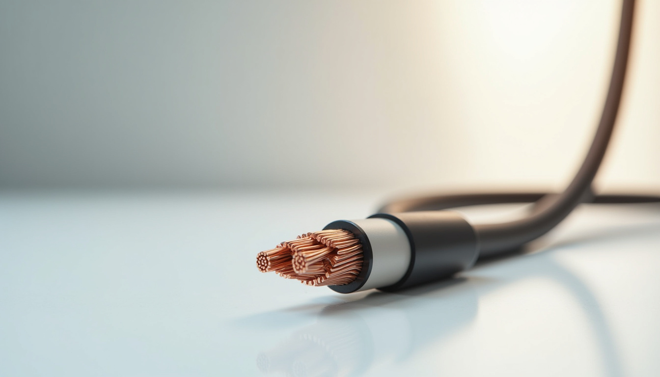 Câble électrique de section élevée utilisé pour une borne de recharge rapide