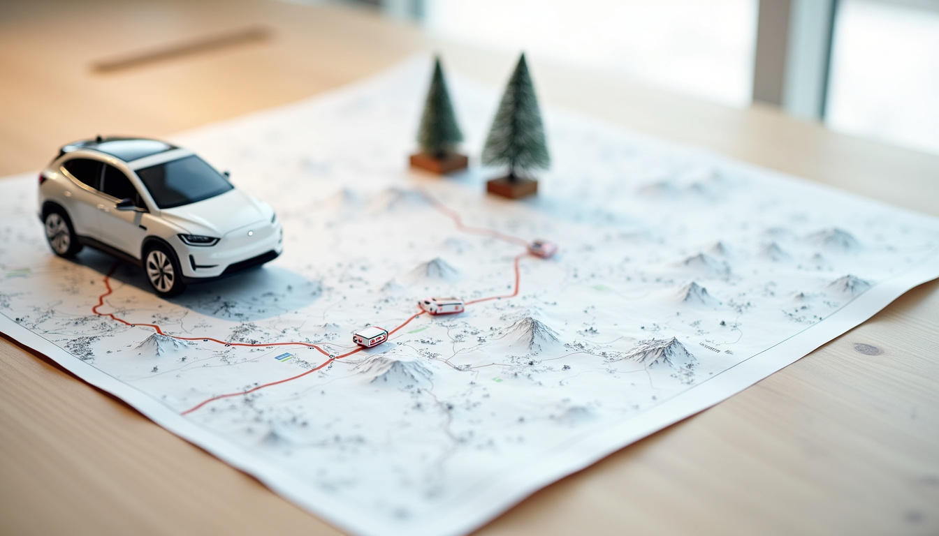 Carte des bornes de recharge électriques dans la station de Tignes