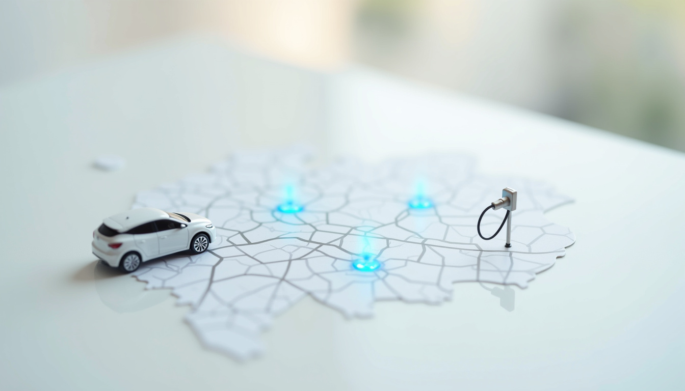 Carte des bornes de recharge publiques à Algrange avec points géolocalisés