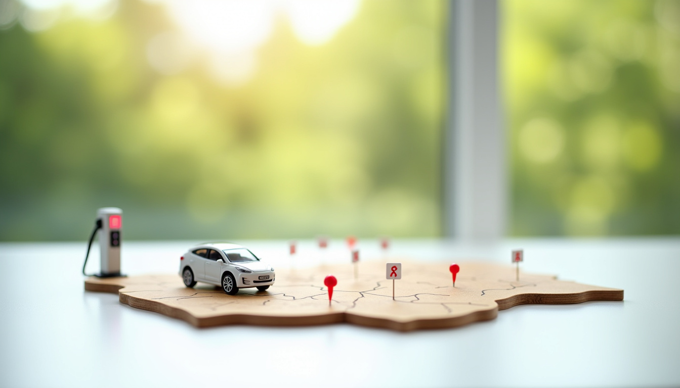Carte des bornes de recharge publiques à Genas, localisées via Mappy