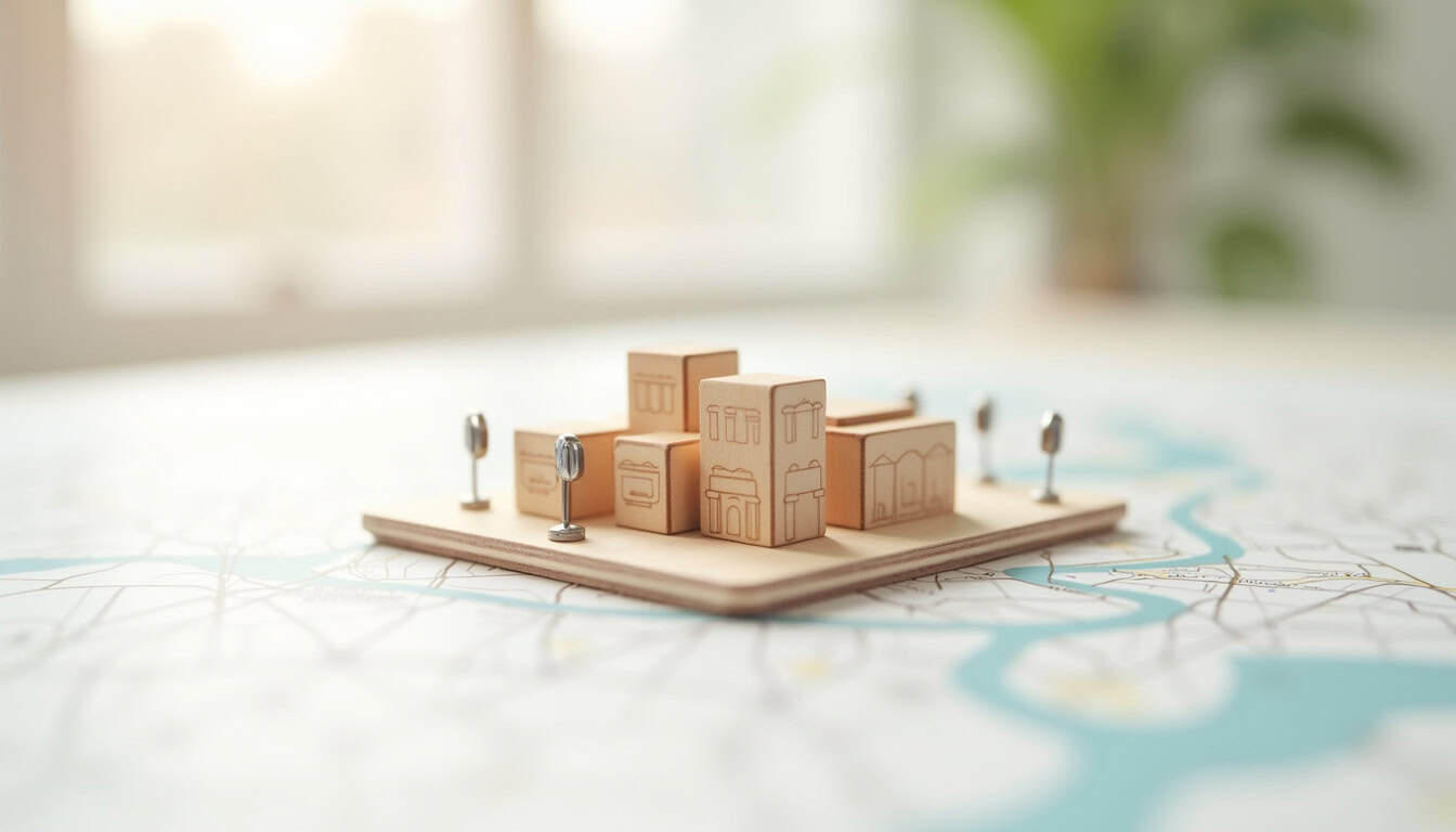 Carte des bornes de recharge publiques dans le centre-ville de Douai