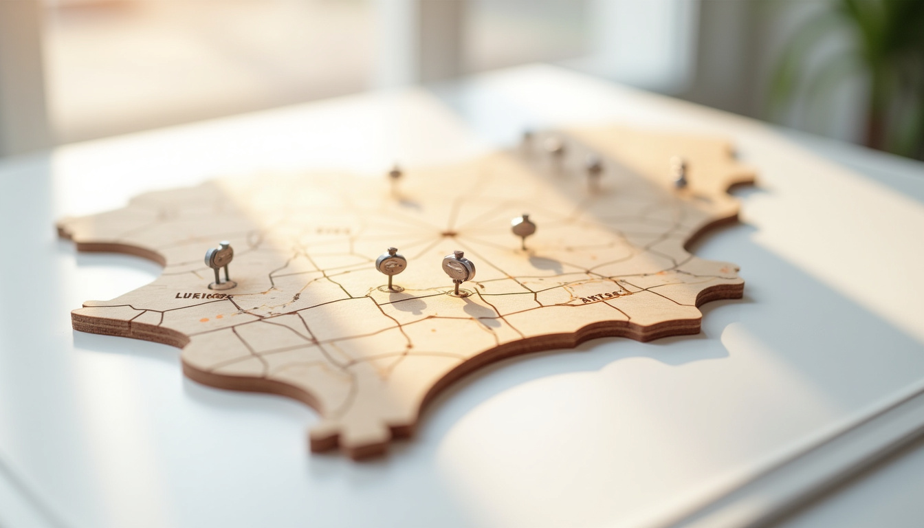 Carte des stations de recharge publiques disponibles dans la ville de Golfech