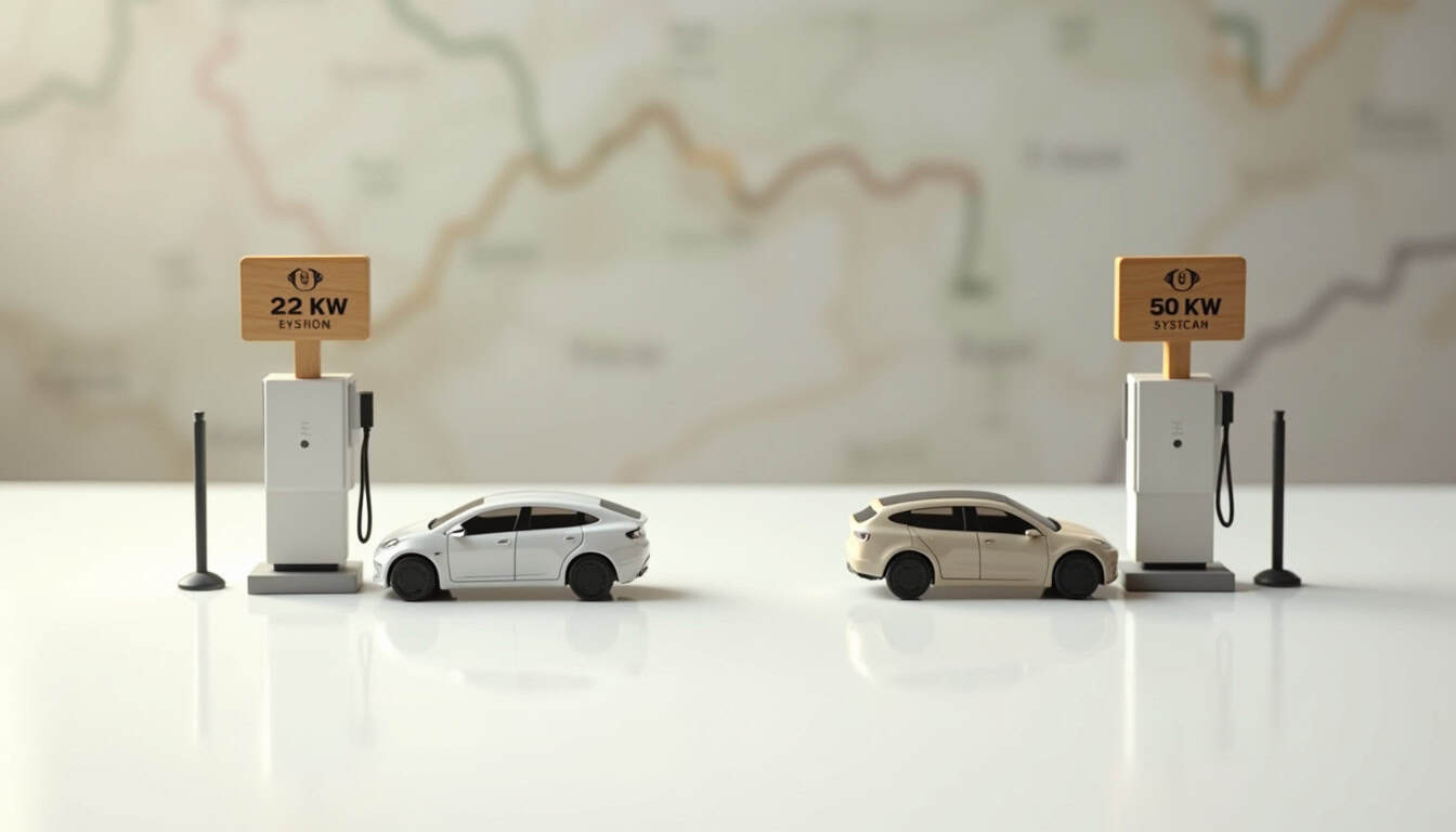 Carte illustrant les deux bornes publiques de recharge à Arcisses, avec indication des adresses et puissances