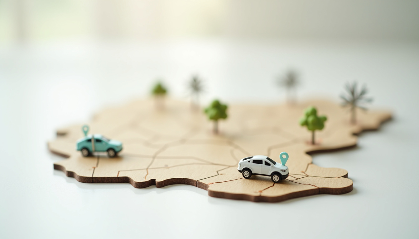 Carte illustrant les emplacements des bornes de recharge publiques autour de Chantilly