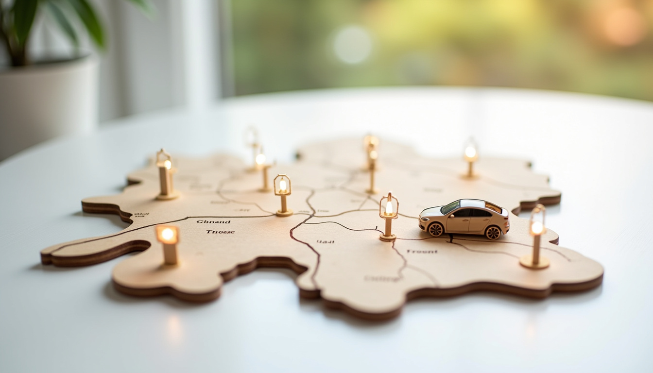 Carte illustrant les points de recharge électrique à Tosse et ses environs