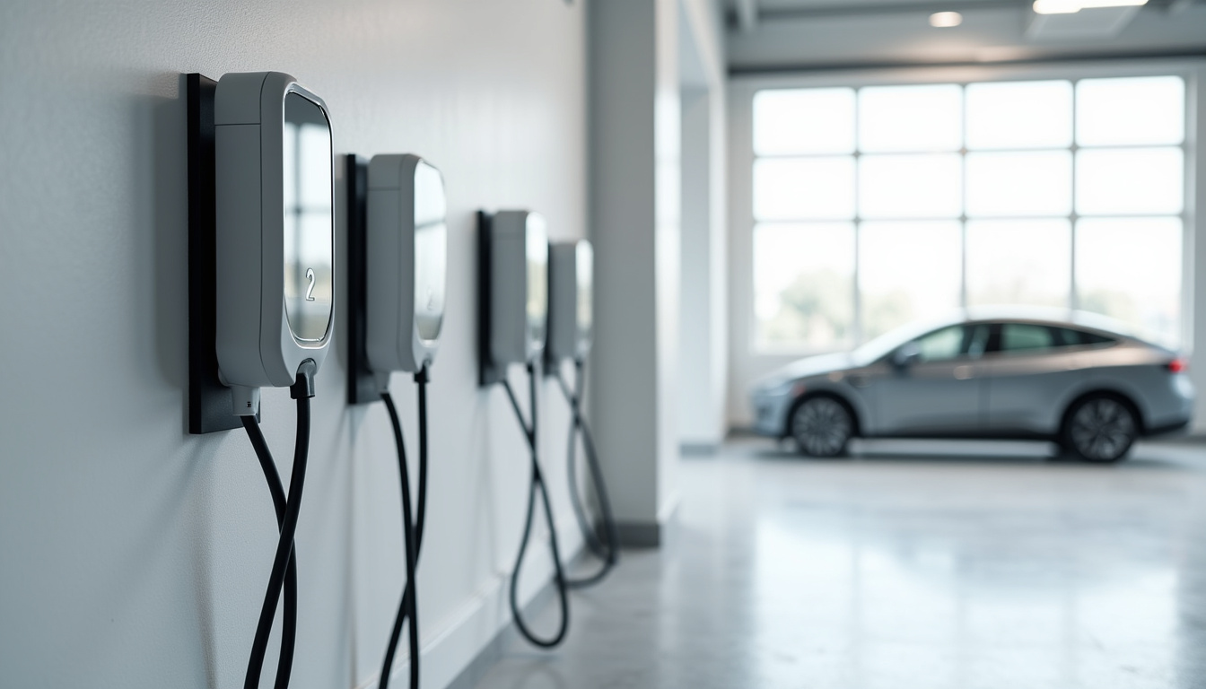 Comparaison de différentes bornes de recharge installées en intérieur