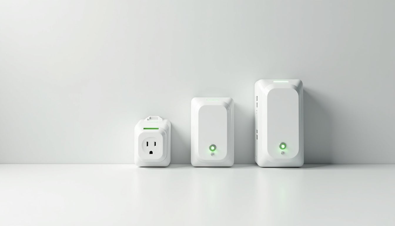 Comparaison des différents types de bornes de recharge domestique: prise renforcée, wallbox 7,4 kW, borne triphasée 11 kW