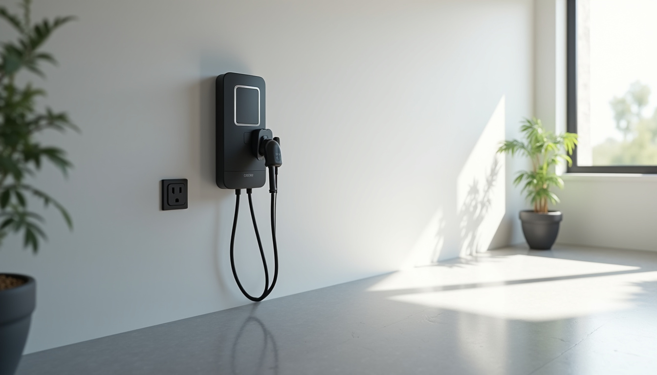 Comparaison entre une prise domestique standard et une borne de recharge murale à Combrand