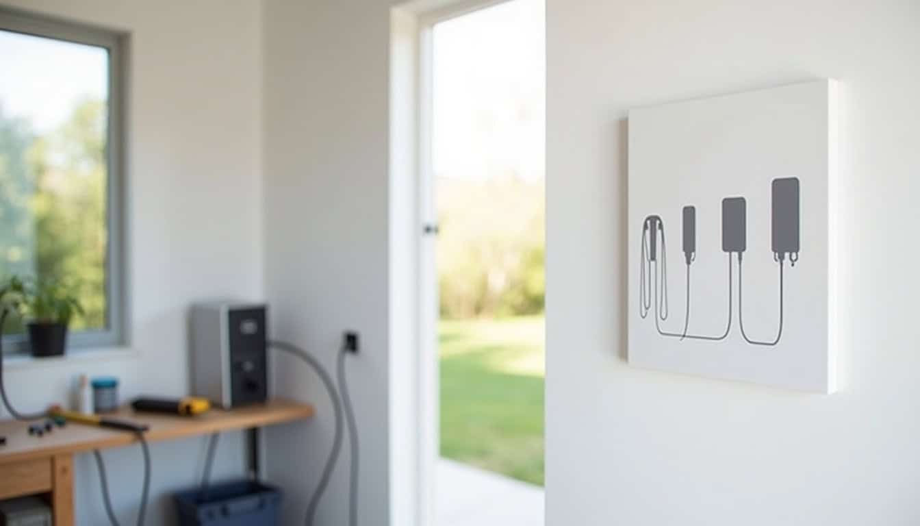 Comparaison visuelle de différents types de bornes de recharge électrique