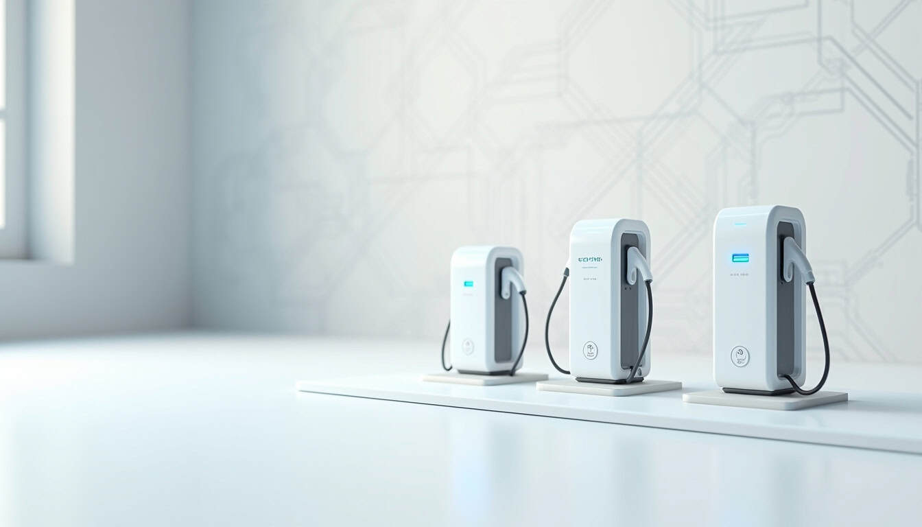 Comparaison visuelle des différentes puissances de bornes de recharge électrique
