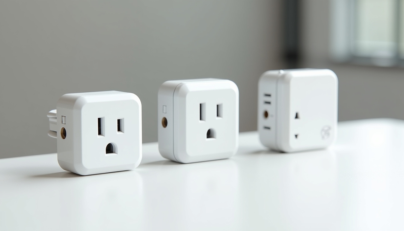 Comparaison visuelle des différents types de bornes de recharge électrique: prise renforcée, wallbox monophasée, borne triphasée