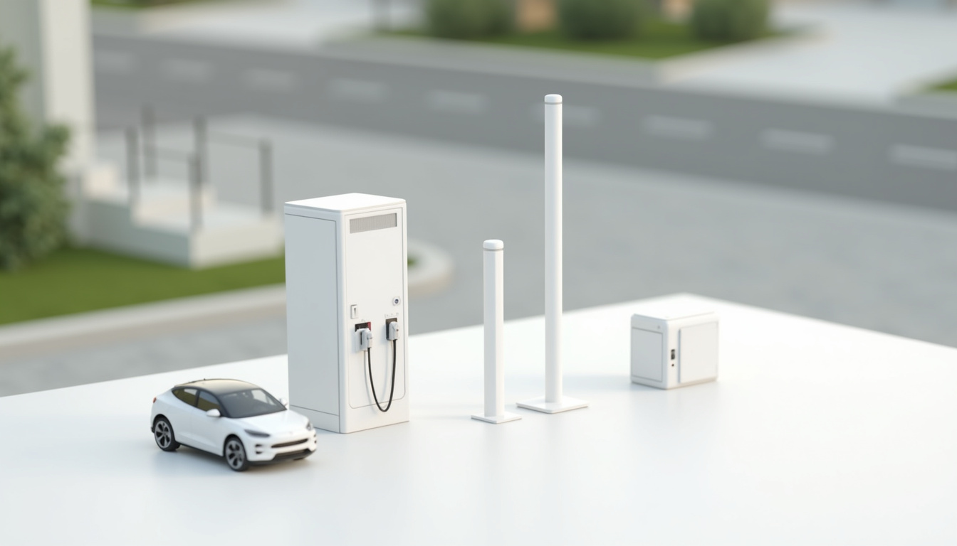 Comparaison visuelle des différents types de bornes de recharge pour véhicules électriques