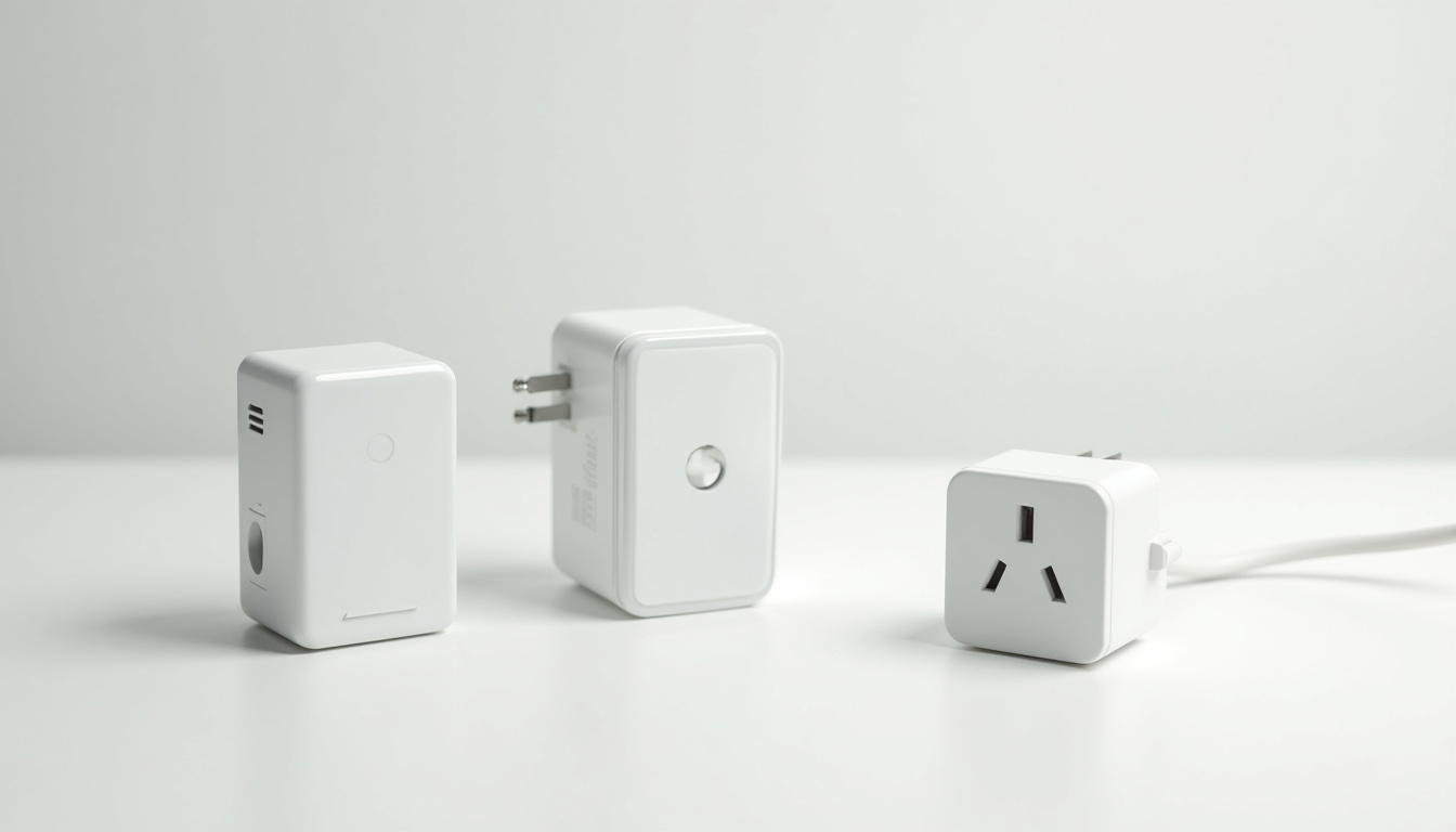 Comparaison visuelle des différents types de bornes de recharge: wallbox monophasée, triphasée et prise Green'up