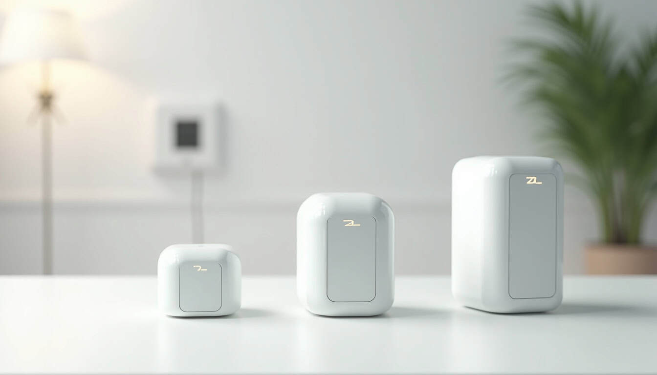 Comparaison visuelle des puissances de borne de recharge électrique adaptées aux maisons de Coutouvre
