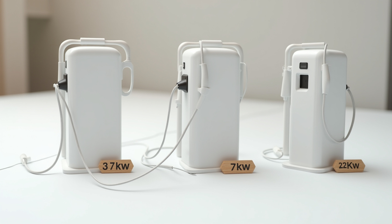 Comparatif des différentes puissances de bornes de recharge électrique installées à Chaunay