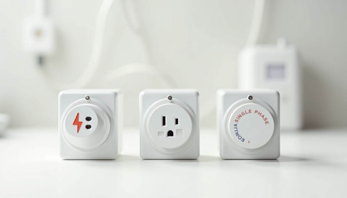 Comparatif des différents types de bornes de recharge électrique: prise renforcée, wallbox monophasée, wallbox triphasée