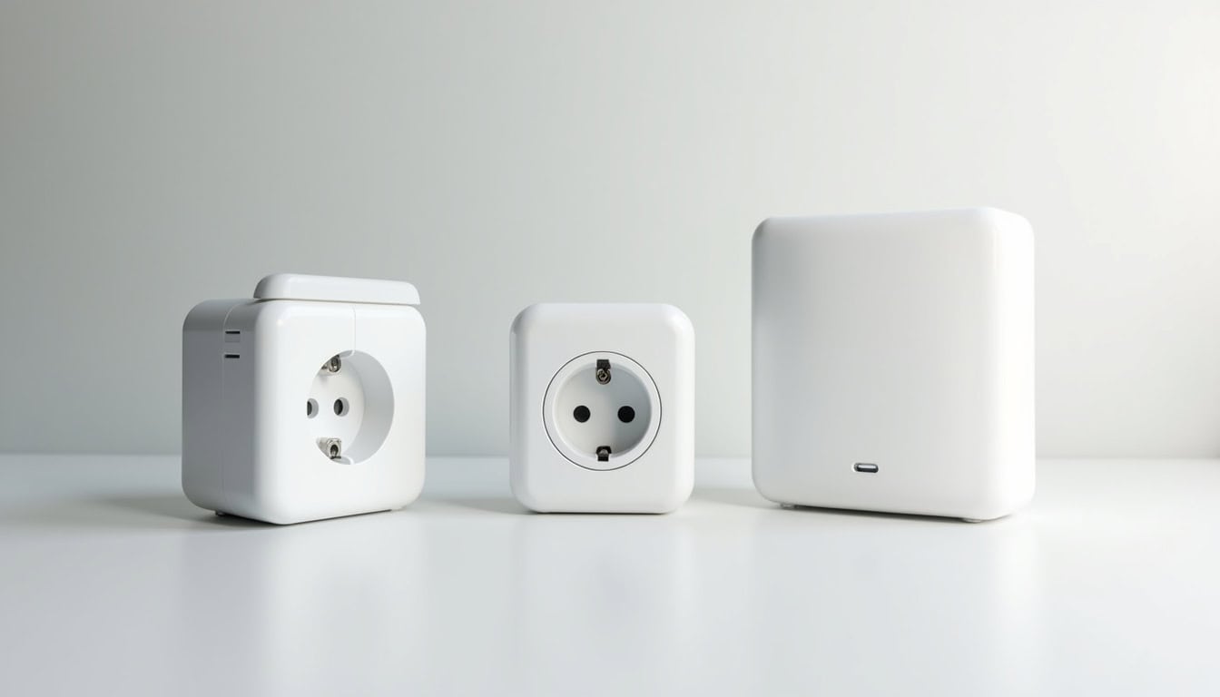 Comparatif des différents types de bornes de recharge: prise renforcée, wallbox 7kW, wallbox triphasée 22kW