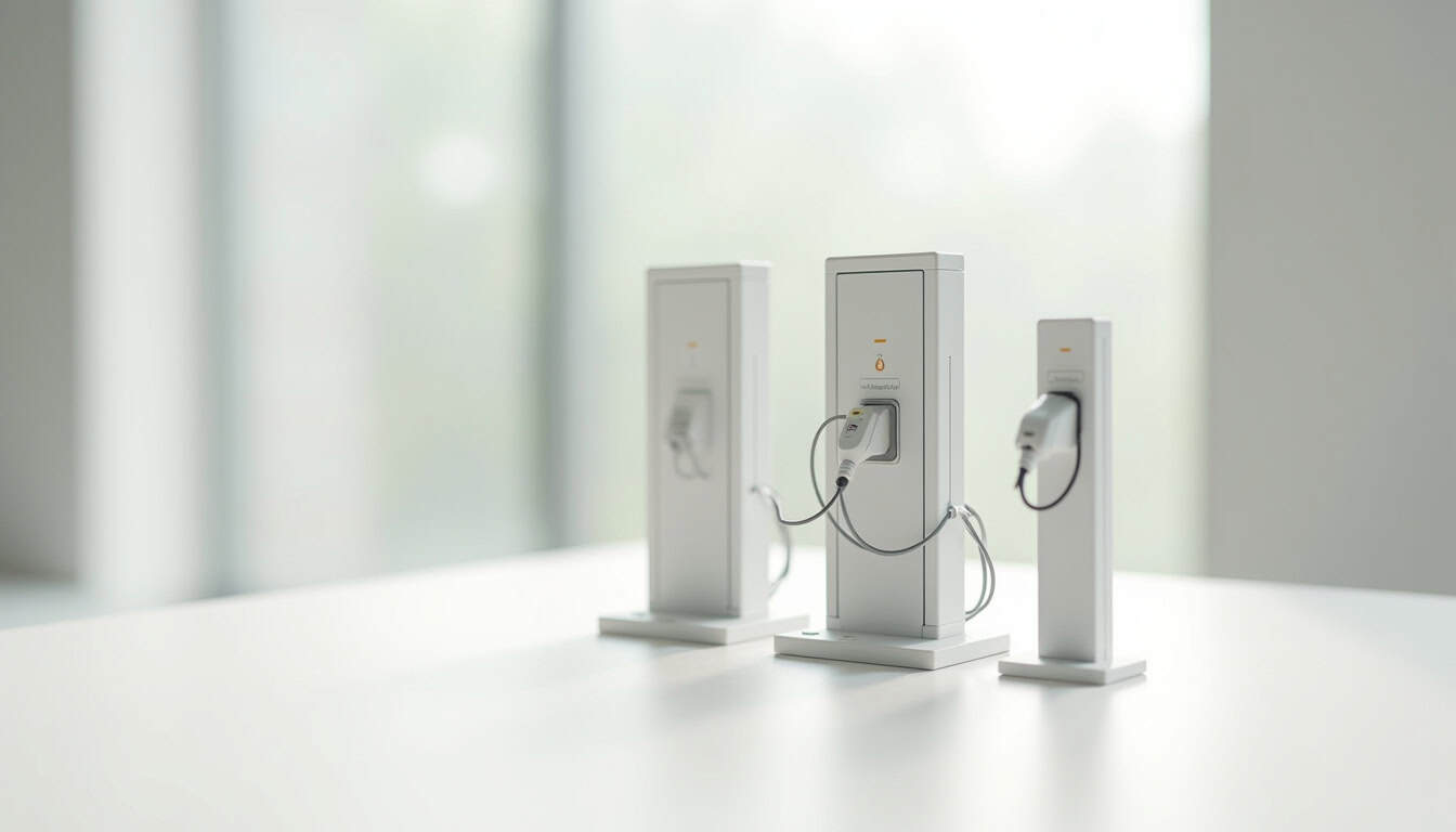 Comparatif des différents types de bornes électriques: wallbox, prise renforcée et borne sur pied