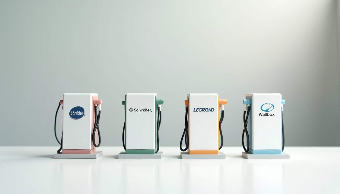 Comparatif des principales marques de bornes de recharge: Schneider, Legrand, Hager, Wallbox