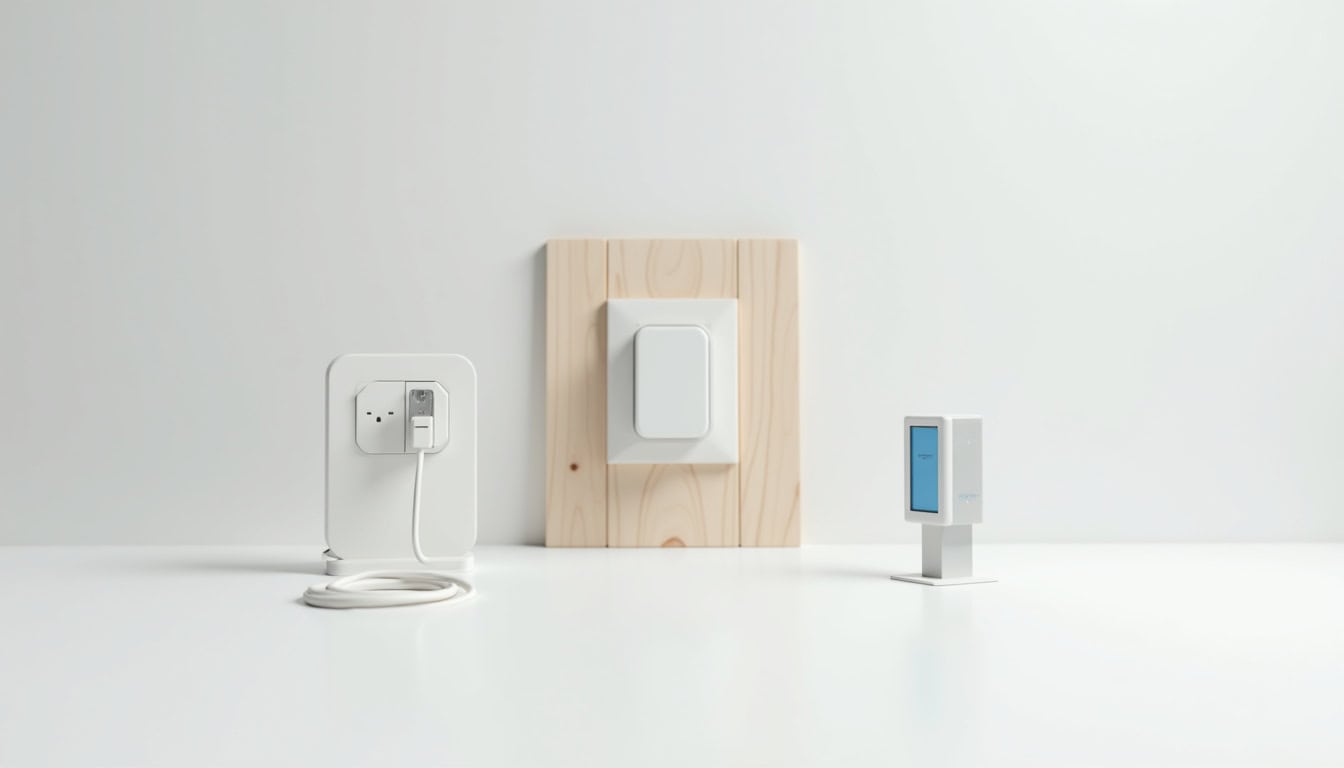 Comparatif visuel des différents types de bornes de recharge électrique: wallbox, prise renforcée, borne publique