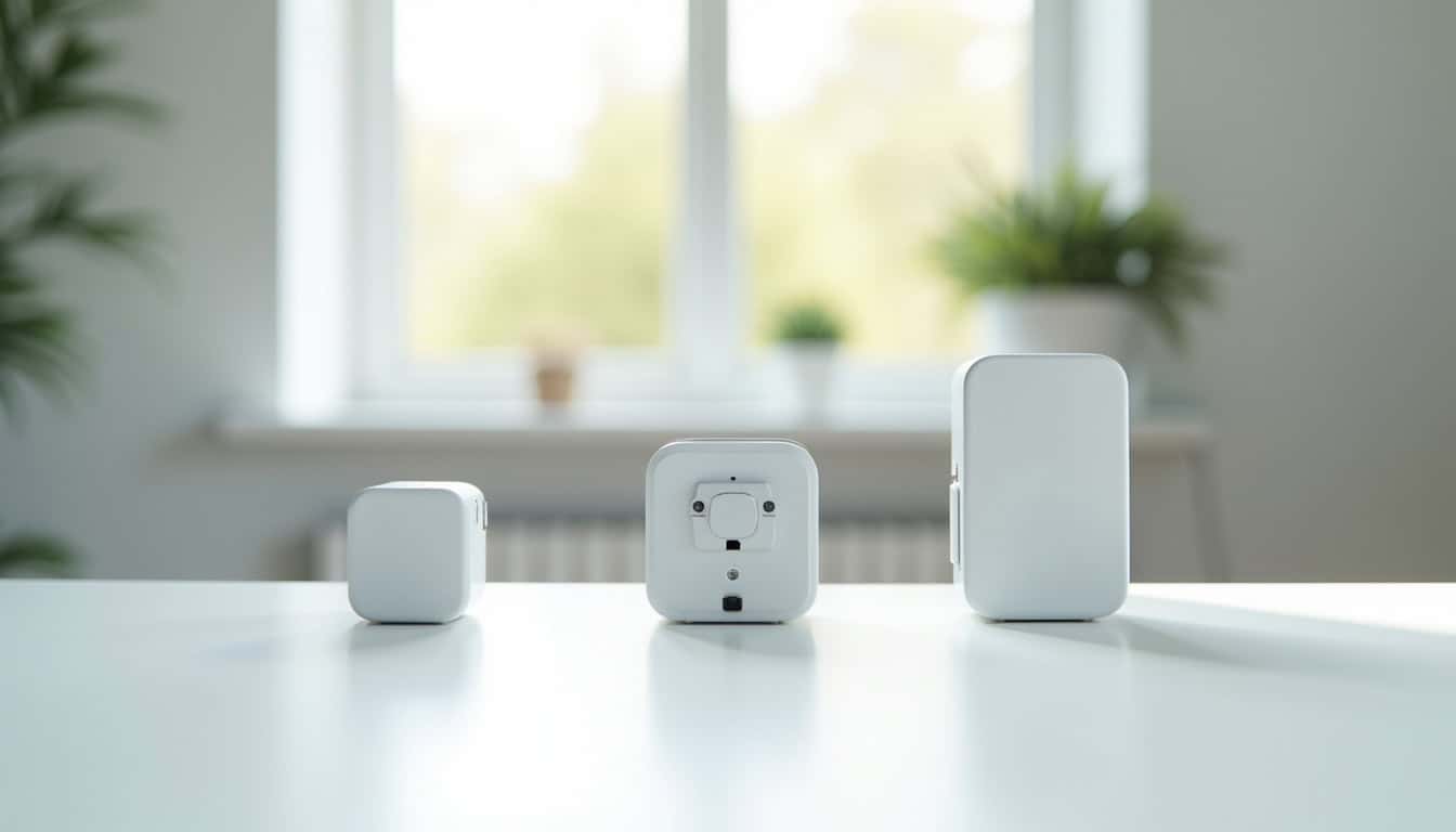 Comparatif visuel des différents types de bornes de recharge: wallbox, prise renforcée, borne triphasée