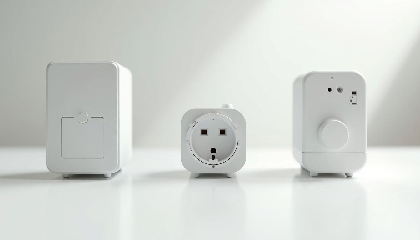 Comparatif visuel des différents types de bornes de recharge: wallbox, prise renforcée, borne triphasée