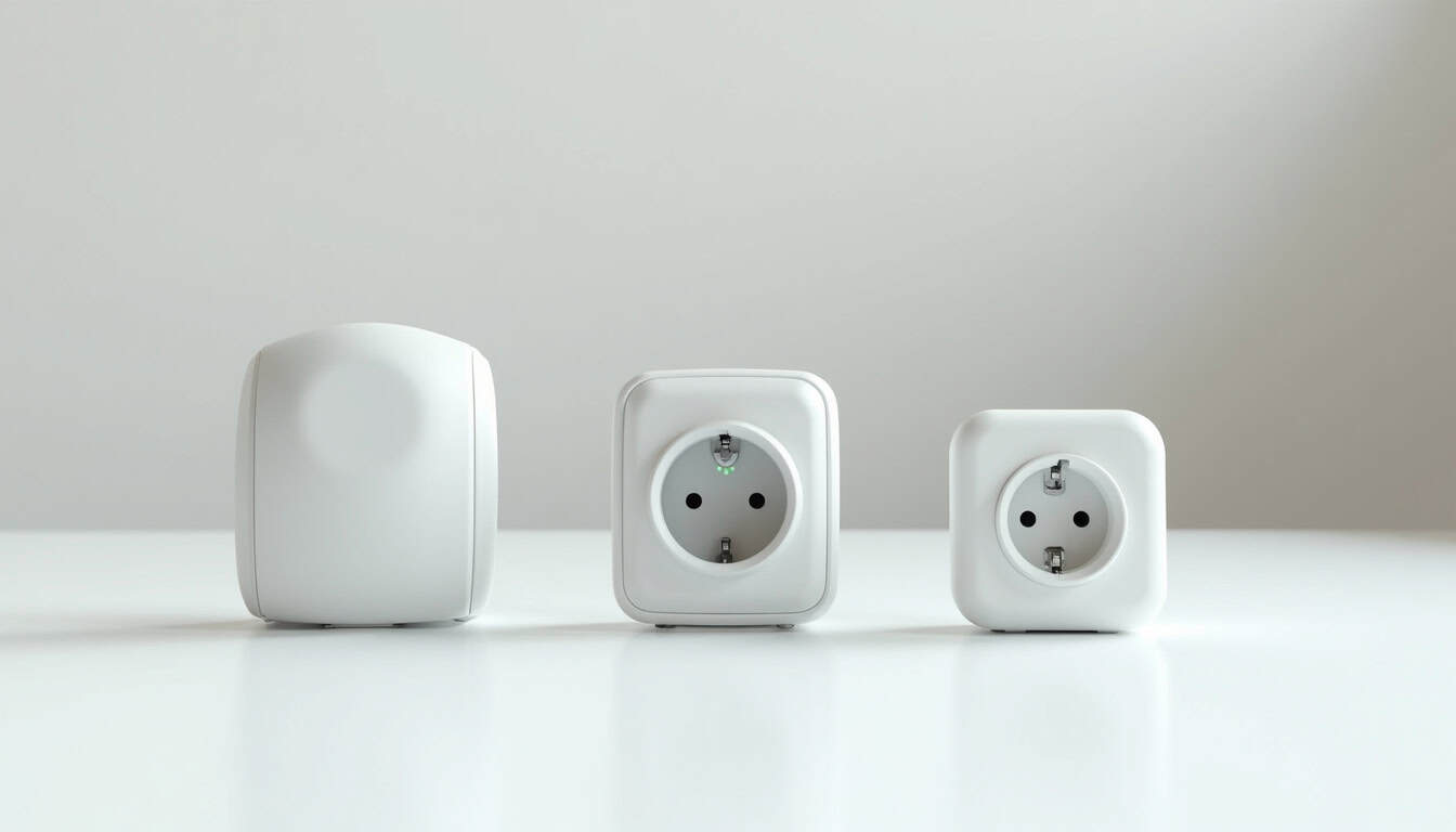 Comparatif visuel des différents types de bornes de recharge: wallbox, prise renforcée, prise standard