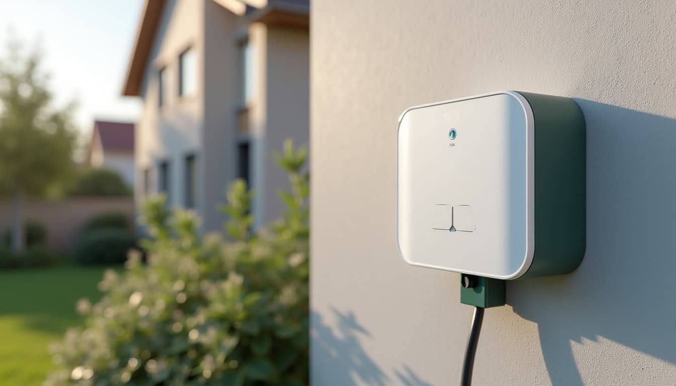 Comparatif visuel des types de bornes de recharge: prise renforcée Green Up et borne murale intelligente