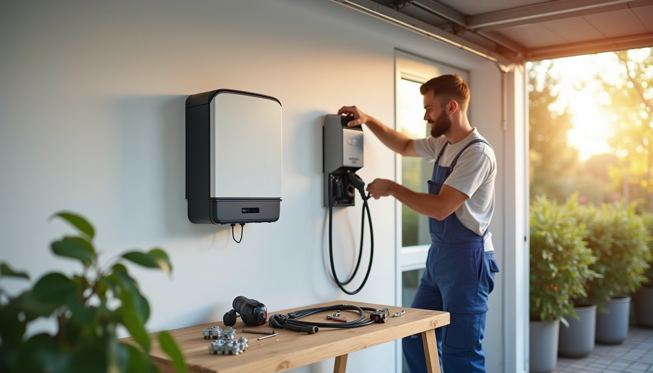 Démonstration des étapes d'installation d'une borne de recharge à Gorze