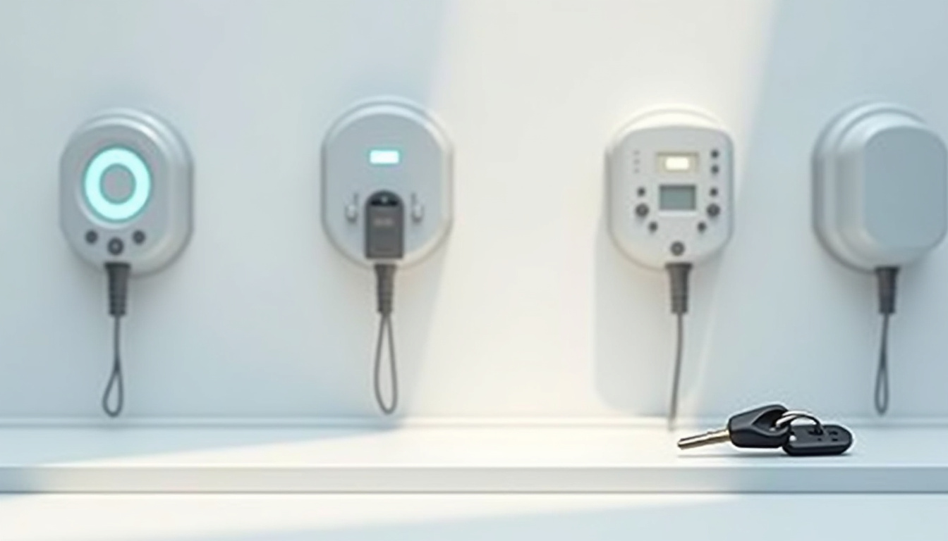 Différents modèles de bornes de recharge électrique installées à Neufchateau