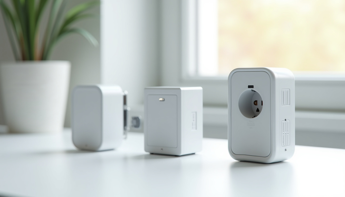 Différents modèles de bornes de recharge installées à Luc-la-Primaube: wallbox, prise renforcée, borne intelligente