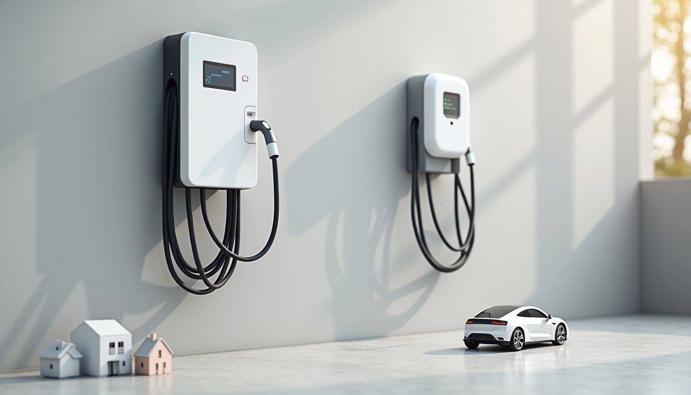 Différents modèles de bornes de recharge murales et prises renforcées