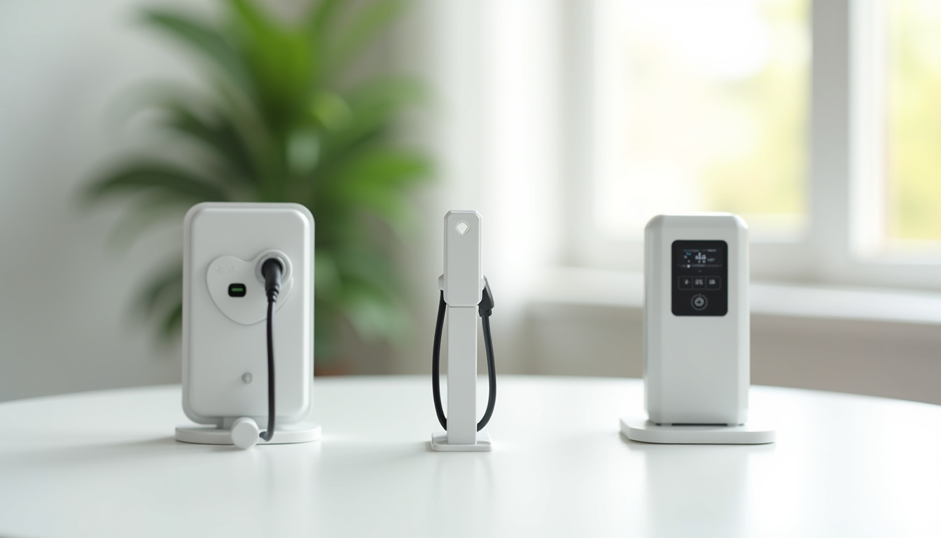 Différents modèles de bornes de recharge pour véhicules électriques à Guilers