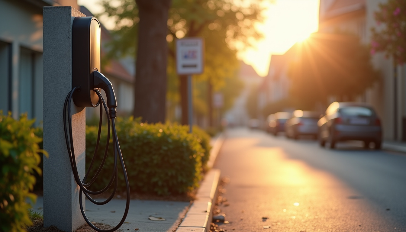 Différents modèles de bornes de recharge pour véhicules électriques installées à Pomarez