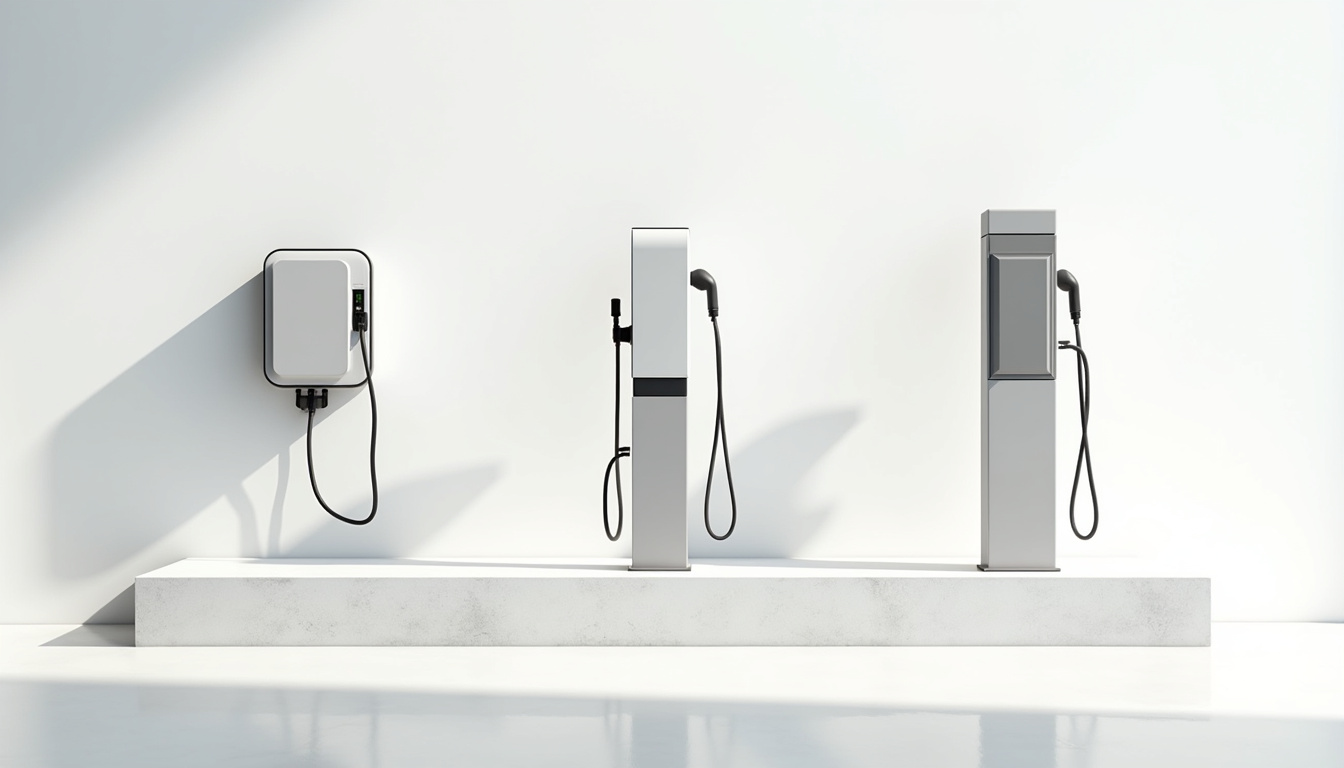 Différents modèles de bornes de recharge pour voiture électrique