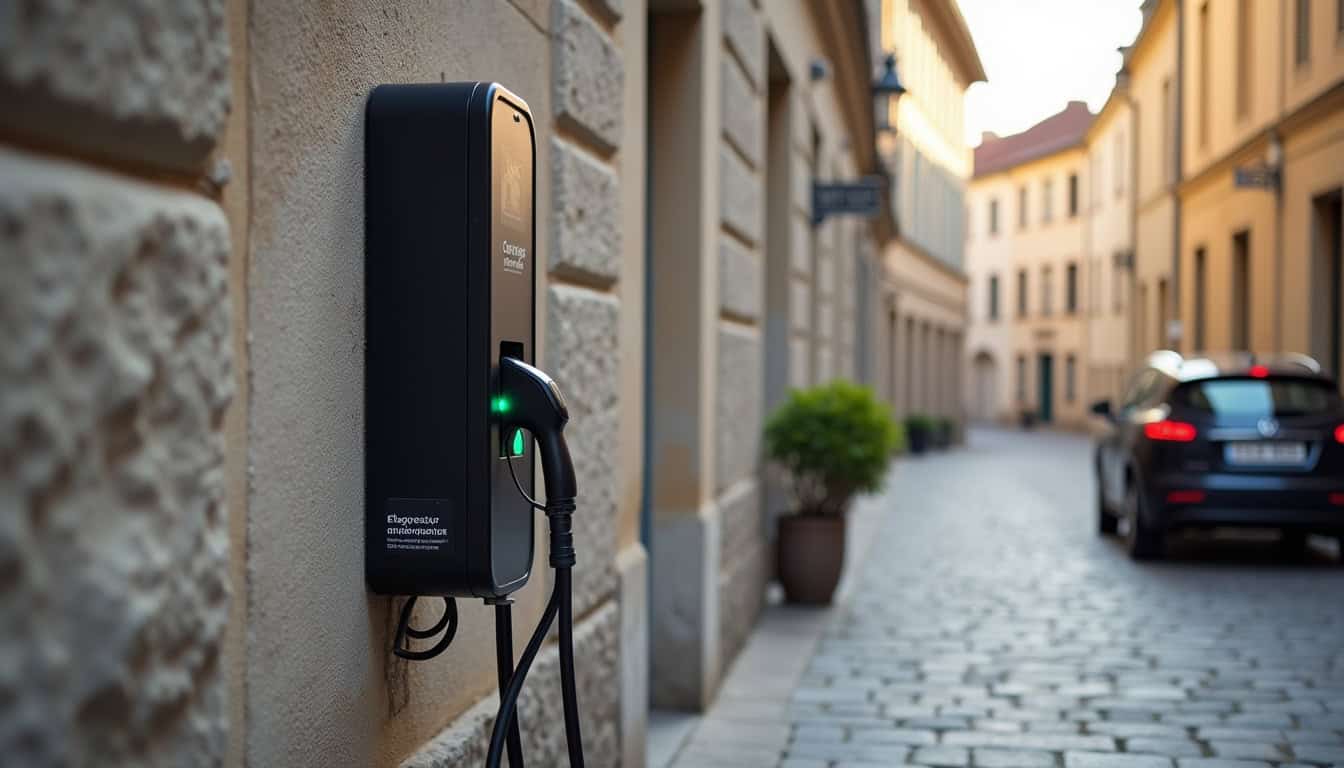Différents modèles de bornes électriques murales installées à Périgueux