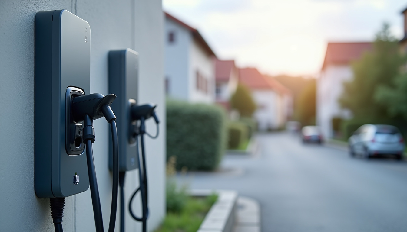 Différents types de bornes de recharge électrique installées à Aiguillon