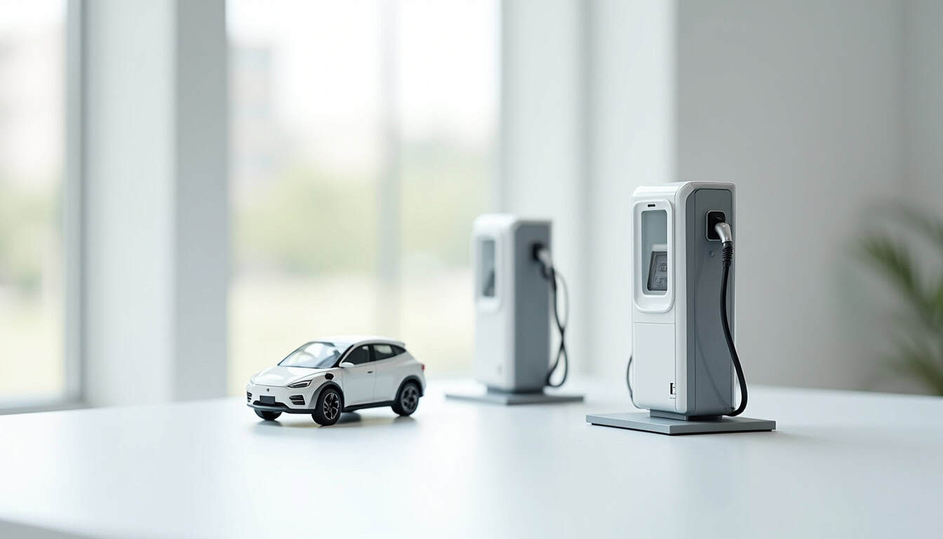 Différents types de bornes de recharge électrique installées à Harbonnières