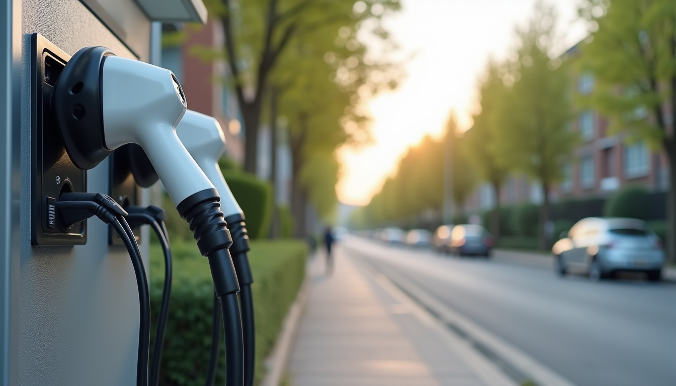 Différents types de bornes de recharge électrique installées à Hirel