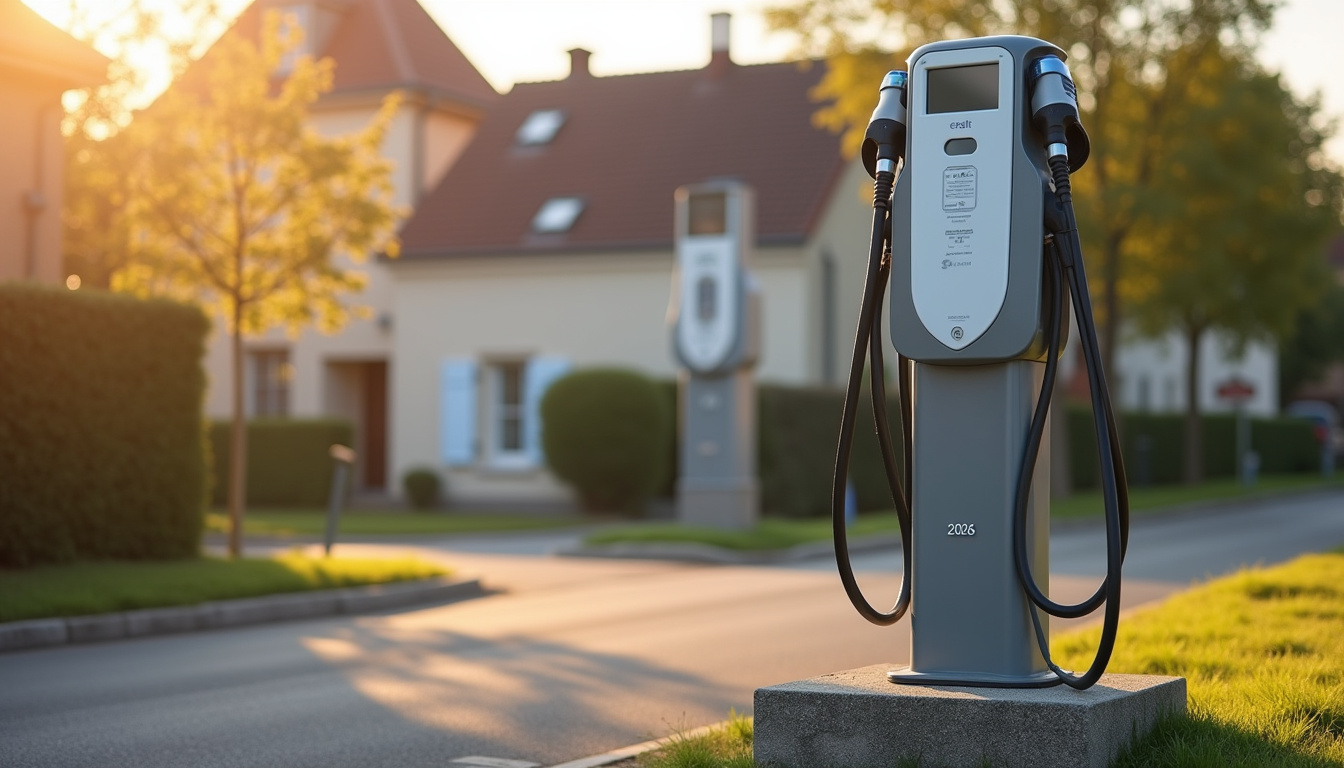 Différents types de bornes de recharge électrique installées à Neufmoutiers-en-Brie